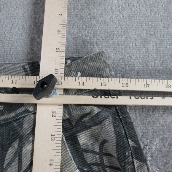 KGYA Camo Pants Womens Small Boyfriend Cargo Y2K Baggy Utility AOP Straight Leg - Picture 7 of 13